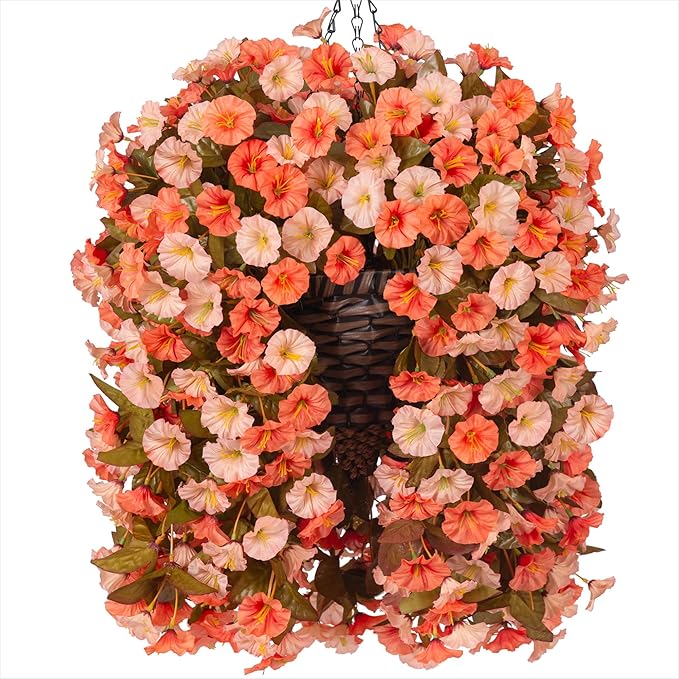 Artificial Fake Fall Hanging Flowers Plants Basket by HyeFloraartificialflowers