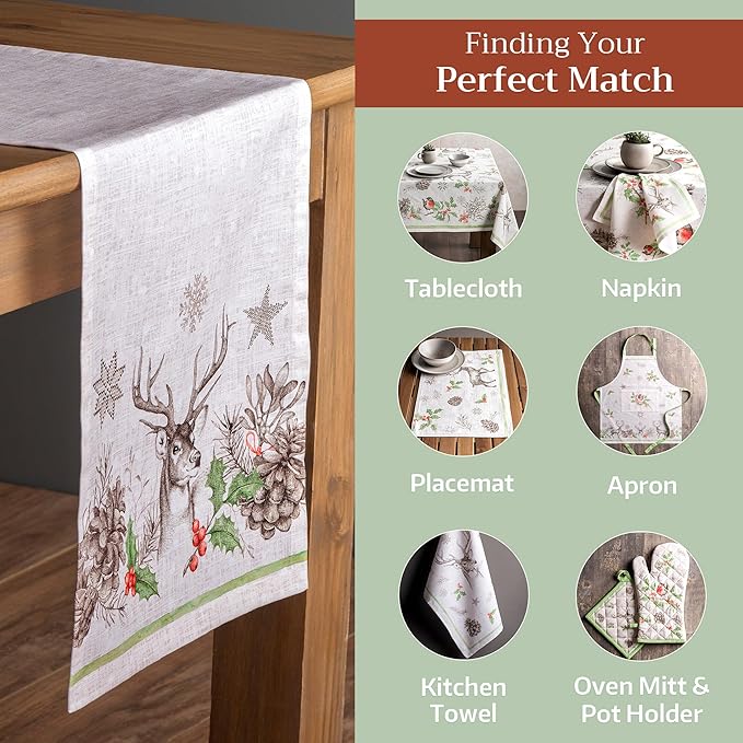 Maison d' Hermine Table Runner 100% Cotton Single Layer Table Runners 72 inches - Image 5