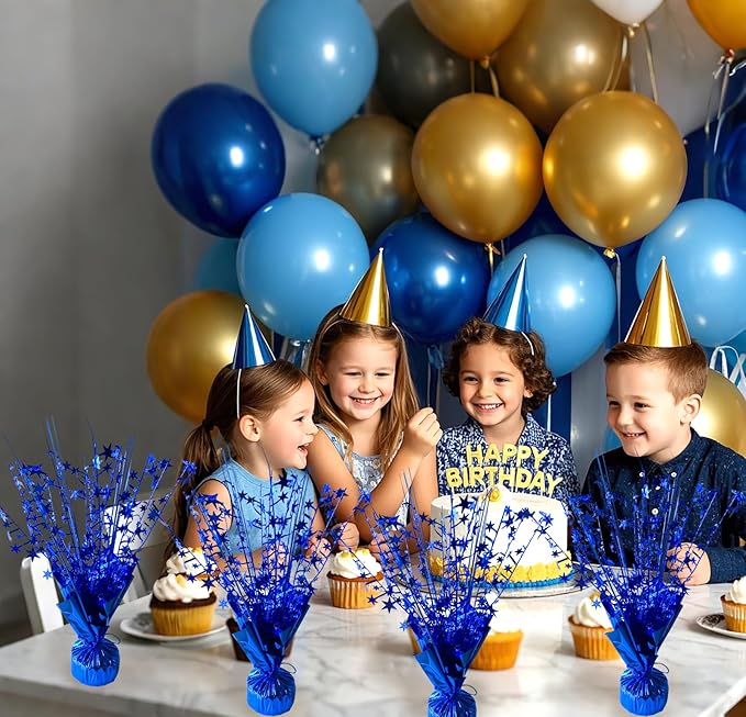 12 Pack Metallic Foil Spray Centerpiece Star Table Decoration Burst Table - Image 2