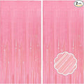 2 Pack Pink Streamers Pastel Curtain Backdrop Wall Fringe Backdrop Birthday by Unknown
