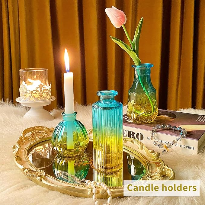Glass Bud Vases in Bulk Set of 30 Pcs, Small Glass Vases - Image 3
