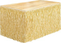Fovths 1 Pack Luau Grass Table Skirt Fringe Straw Grass Skirt 108 x 30 Inch by Fovths