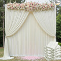 50ft x 15ft Ivory Wrinkle Free Backdrop Curtains by ENJOYYOURPARTY
