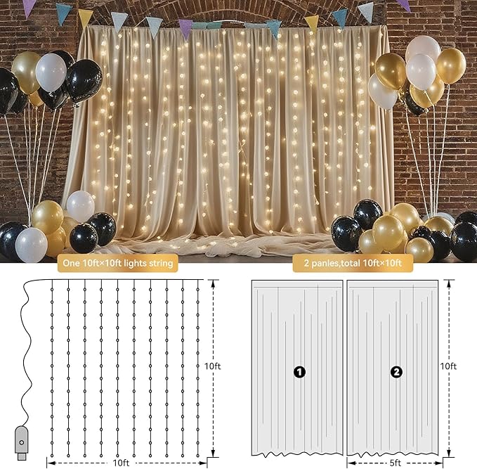 10×8ft Tulle Backdrop Curtains - Image 3