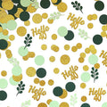 300PC Gold Glitter and Sage Green Happy 40th Birthday Decorations by Vofrise