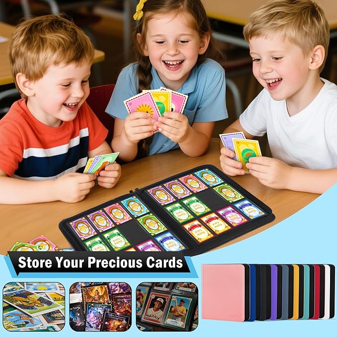Trading Card Binder 12 Pocket, Zipper Binder Card Album Holds 720 Cards - Image 8