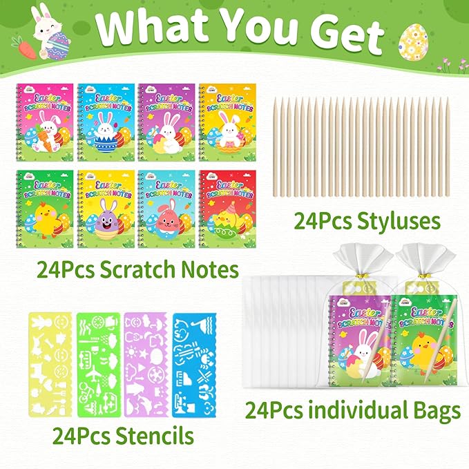 ZMLM Rainbow Scratch Party Favors Kids: Birthday Gifts Toy Bulk Scratch Art - Image 2