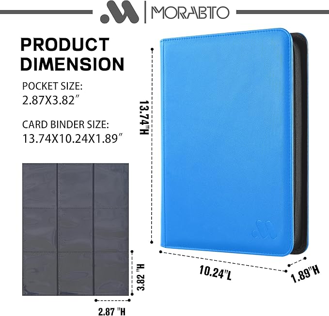 Card Binder 9 Pocket, Trading Card Binder Holds up to 360 Cards - Image 2
