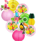 Luau Party Decorations, Aloha Paper Lanterns Tropical Parrot Birds Tissue Paper by zilue