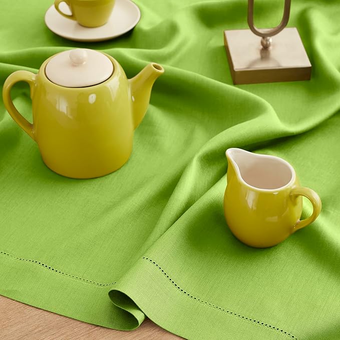 Solino Home Linen Tablecloth for Rectangle Tables 60 x 108 Inch - Image 3