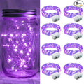 8 Pack Purple Fairy Lights 7Ft 20 LED Twinkle String Lights 3 Modes Battery by chzk
