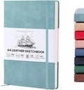 BEECHMORE BOOKS A4 Sketchbook – 8.5x11 Premium Vegan Leather Bound Large Sketch by BeechmoreBooks