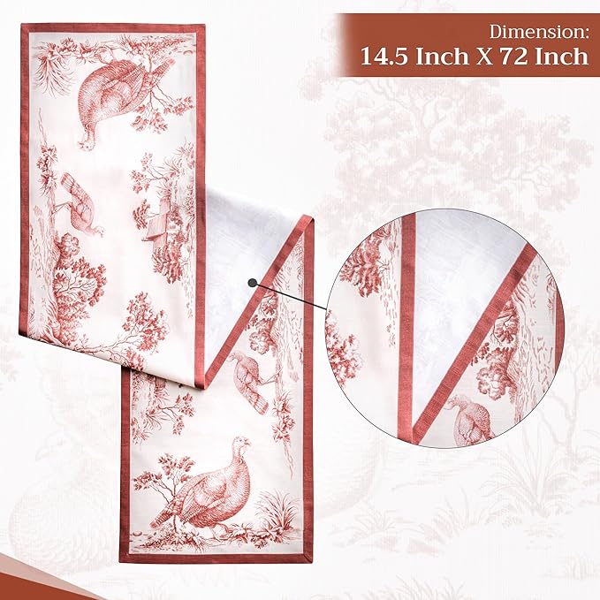 Maison d' Hermine Table Runner 100% Cotton Single Layer Table Runners 48 inches - Image 4