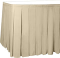 Ultimate Textile Pleat Polyester Fabric Table Skirt by UltimateTextile