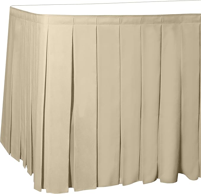 Ultimate Textile Pleat Polyester Fabric Table Skirt by UltimateTextile