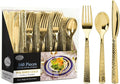Plastic Cutlery Silverware Extra Heavyweight Disposable Flatware, Full Size by Lillian