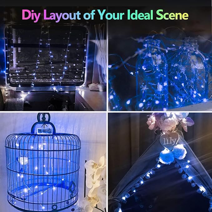 2 Pack Each 33Ft 100LED Battery Operated Fairy Lights - Image 5
