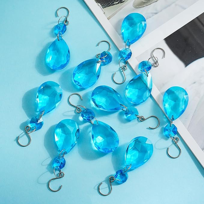 H&D HYALINE & DORA 3Inch Crystal Suncatcher Bauhinia Prisms Pendants 10Pcs - Image 4