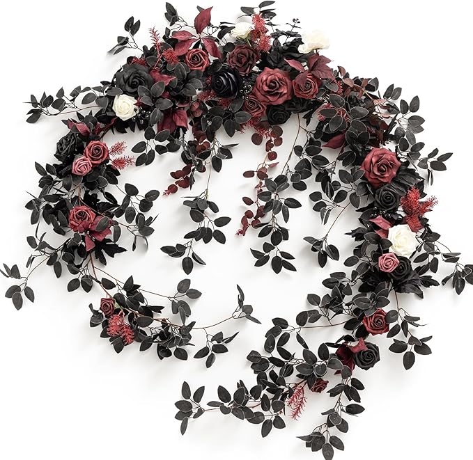 Ling's Moment 9FT Eucalyptus & Willow Leaf Garland by LingsMoment