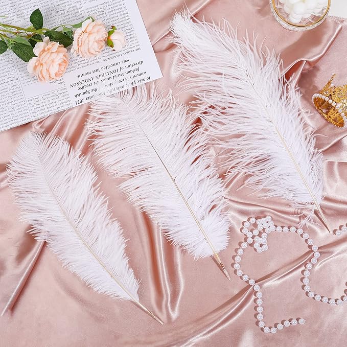 Maitys 90 Pcs Large Natural Ostrich Feathers Bulk 14-16 Inch 12-14 Inch 10-12 - Image 5