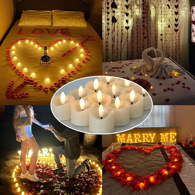 24 Pack Battery Operated Votive Candles 1.5 x 1.67 inches Flameless Votive - Image 5