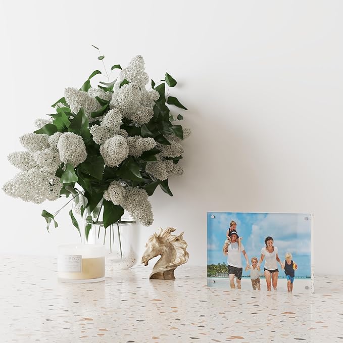 4x6 Acrylic Picture Frame 3 Pack, 20mm Thick Magnetic Double Sided Display 20% - Image 7