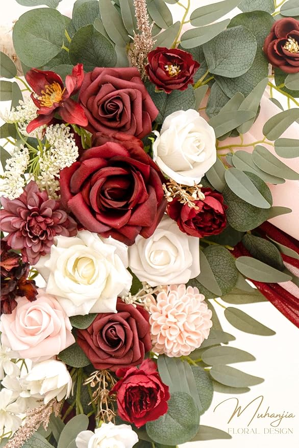 Artificial Wedding Arch Flowers Kit, Ceremony Decoration, Floral Outdoor Party - Image 7