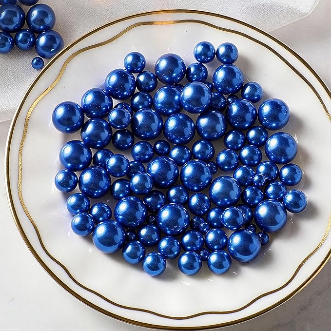 200 Pcs Vase Filler Beads Blue Pearl Beads by PNJHDZ