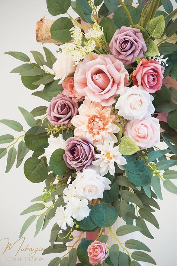 Artificial Wedding Arch Flowers Kit, Ceremony Decoration, Floral Outdoor Party - Image 6