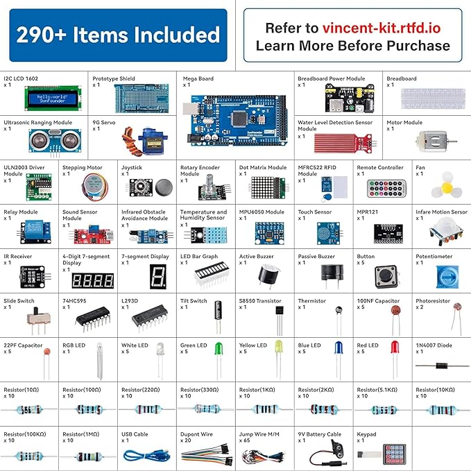 SunFounder Project The Most Complete Electronics Starter Kit Compatible - Image 2