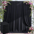 30×14ft Wrinkle Free Black Backdrop Curtain by ENJOYYOURPARTY
