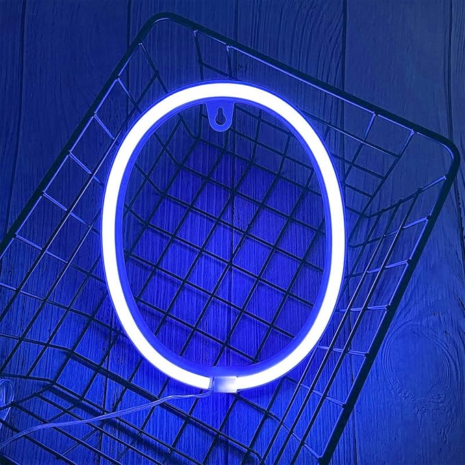 ENUOLI Light Up Letters Neon Signs, Birthday Party, Valentine’s Day Word-Blue - Image 2