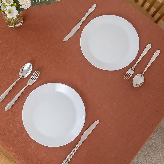 maxmill Lux Faux Linen Tablecloth - Image 8