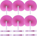 12 Packs Decorative Paper Folding Hand Fans Handheld by Bestage