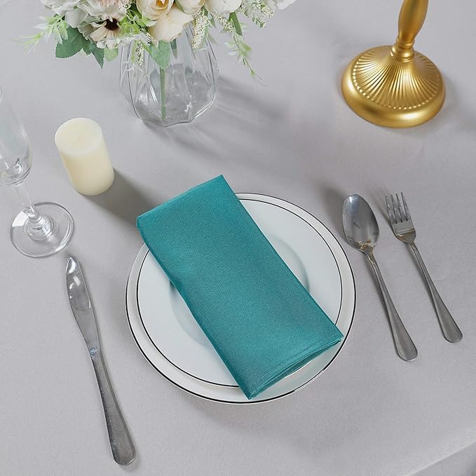 Cloth Napkins 20x20 inch Washable Polyester Dinner Napkins Soft Table Napkins - Image 7