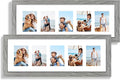 8x24 Picture Frame 2 Pack, Rustic Grey Wood Frame by Hongkee