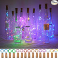 20 LED Wine Bottle Lights with Cork, 15 Pack Battery Operated Cork Shape Fairy by Cynzia