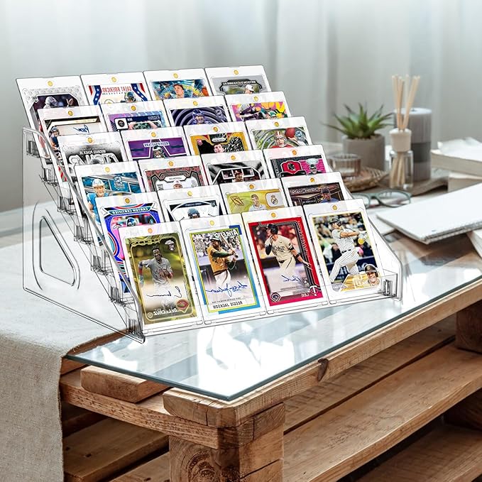 2 Pack 7 Tier Acrylic Card Display Stand, 7-tiers Versatile Display - Image 7