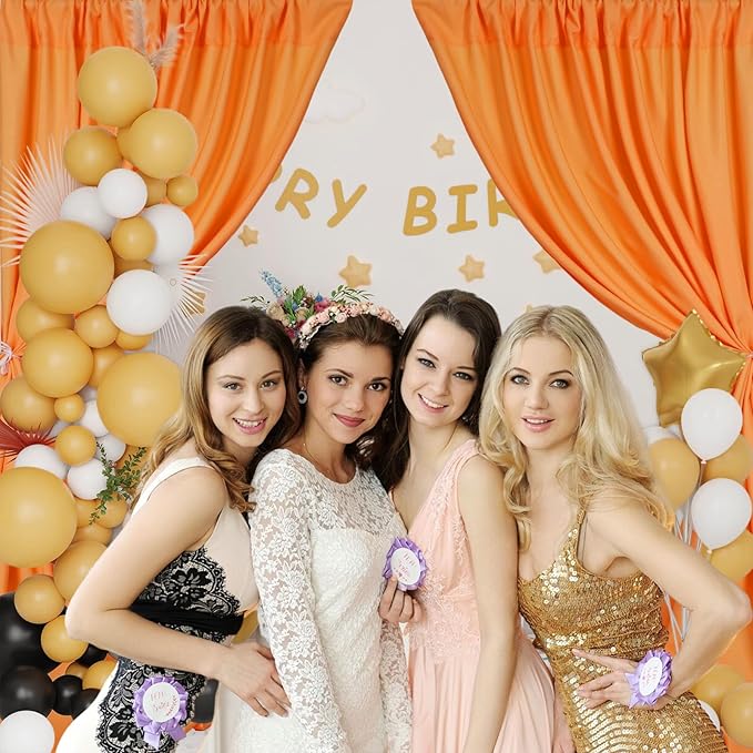 10 x 7 Feet Orange A Backdrop Curtain - Image 5