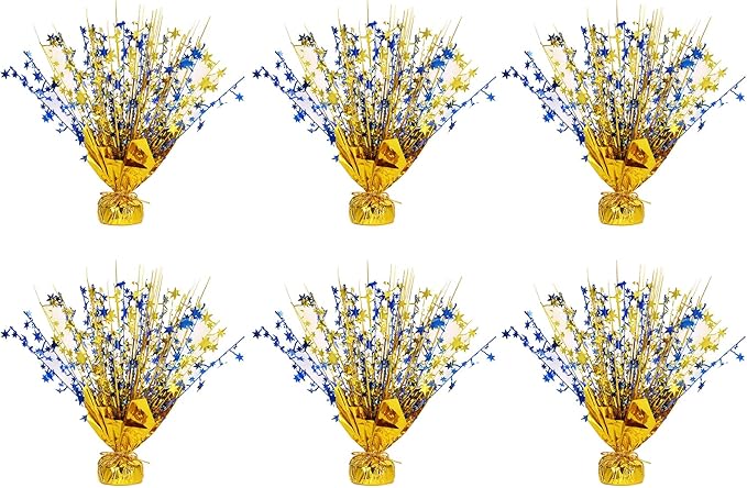 6 Pack Star Table Centerpieces for Party, Birthday Table Decorations for Kids by Unknown