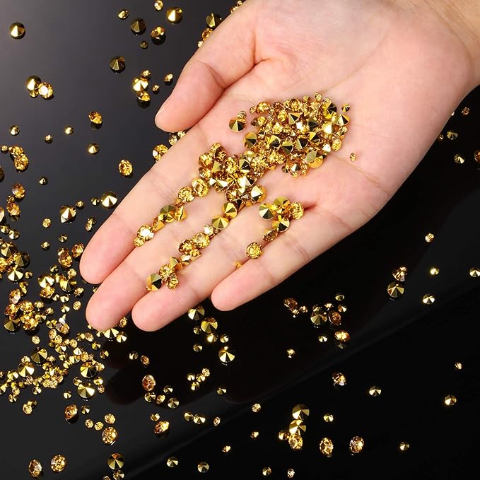 10000 Clear Wedding Table Scatter Confetti Crystals Acrylic Diamonds Rhinestones - Image 3