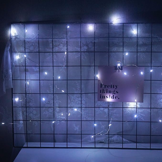 20 Pack Fairy Lights Battery Operated, 6.6ft 20 LED Mason Jar Lights Silver - Image 5