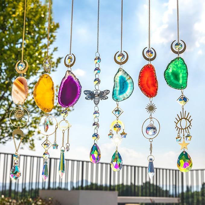7 PCS Crystal Suncatcher, Hanging Suncatchers - Image 2