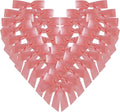 50pcs 1-1/2" Mini Light Pink Satin Ribbon Bows Without Twist Ties by Micomon