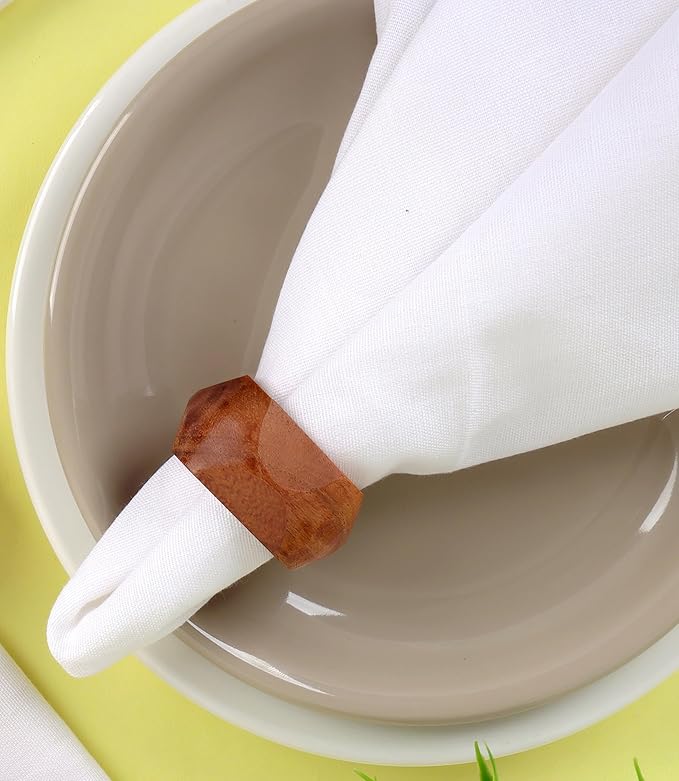 Wooden Napkin Rings Set of 12 Fall Decor - Image 8