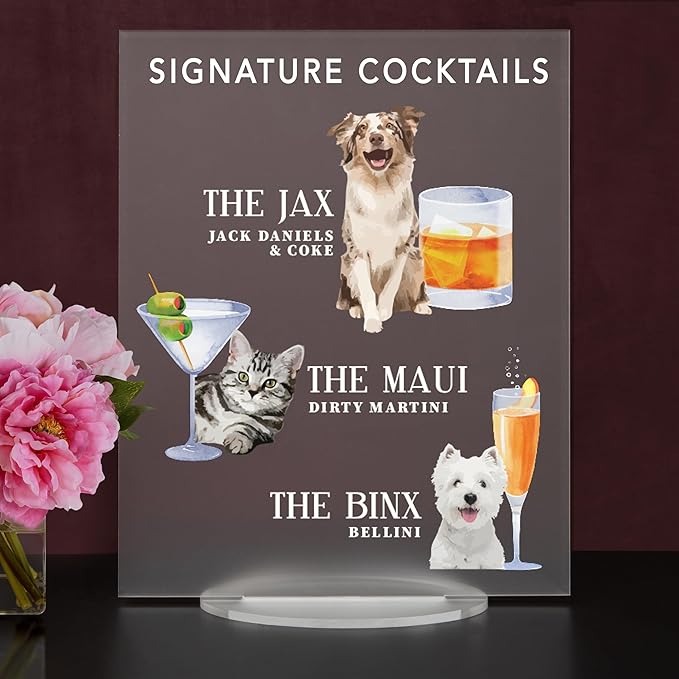 Pet Signature Drink Wedding Signs - Image 2