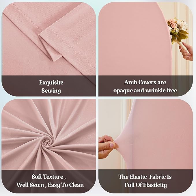 7.2FT 6FT Arch Backdrop Cover for Wedding, Birthday Party Decor, Chiara - Image 6