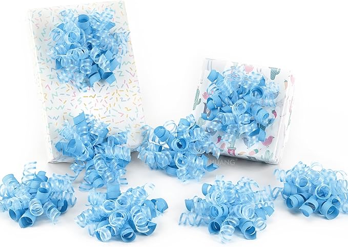 HUIHUANG Blue Bows for Gift Wrapping Baby Blue Gift Bows 5 inch x 8 Counts by HUIHUANG