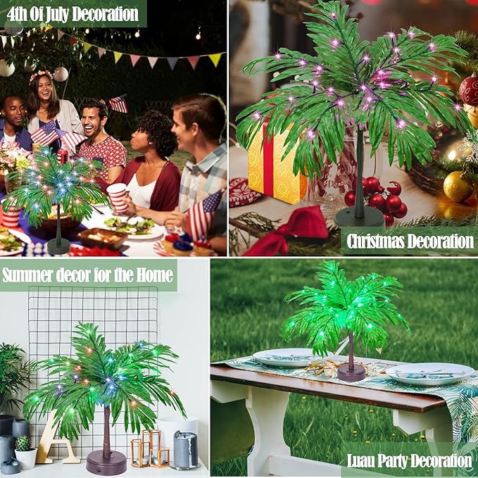 23In Color Changing Light Up Palm Tree - Image 6