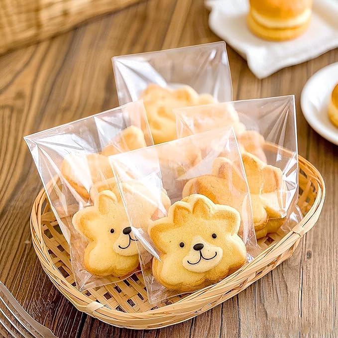 PigPotParty 2"x3" Cellophane Cookie Bags Self Sealing, Party Favors, Gift - Image 7